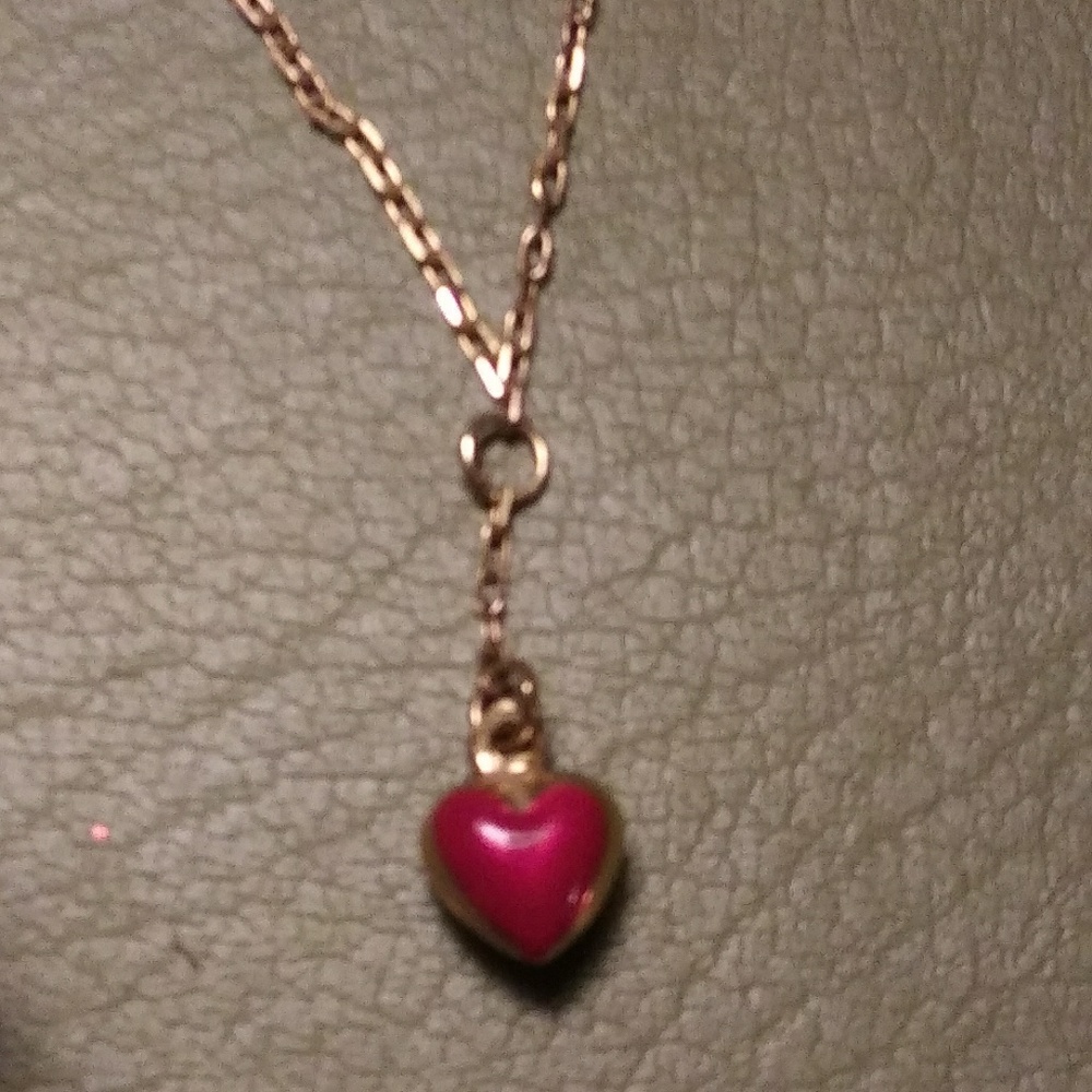 Beautiful 10k heart anklet